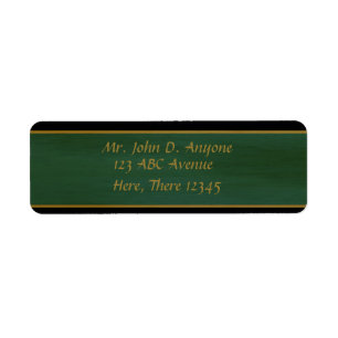 Étiquette Bordure noire et or