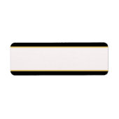 Étiquette Bordure noire et or (Devant)