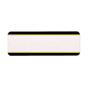 Étiquette Bordure noire et or