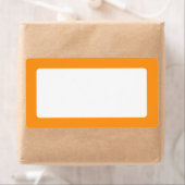 Étiquette Bordure orange vierge (En situation)