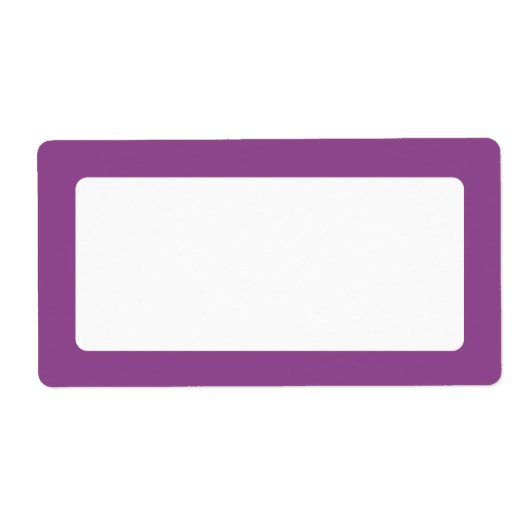Étiquette Bordure pourpre de prune foncée vierge (Devant)