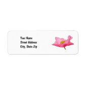 Étiquette Bordure Pretty Rose Poppy Personnalisée (Devant)