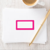 Étiquette Bordure rose chaud vide (En situation)