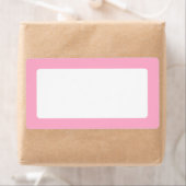 Étiquette Bordure rose clair (En situation)