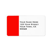 Étiquette Bordure rouge Candy Apple (Devant)