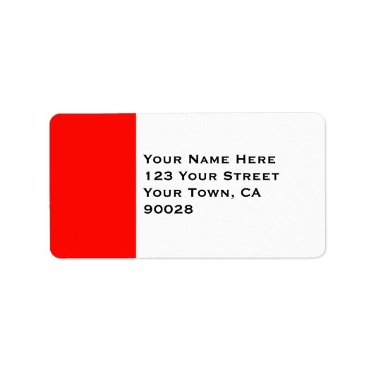 Étiquette Bordure rouge Candy Apple (Devant)