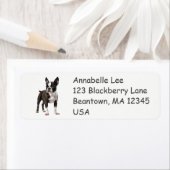 Étiquette Boston Bull Terrier (En situation)