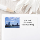 Étiquette Boston De La Rivière Charles (En situation)