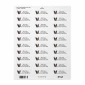 Étiquette Boston Terrier Customisé (Feuille entière)