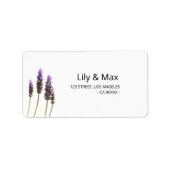 Étiquette Botanical Wedding Return Address Labels (Devant)