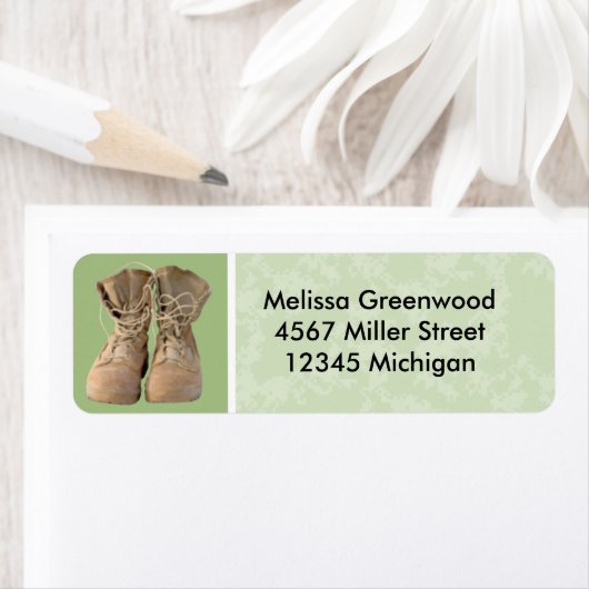 Étiquette Bottes vertes (En situation)
