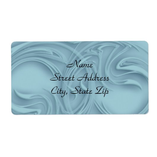 Étiquette Boucles au-dessus de bleu Artwork Book Identificat (Devant)