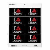Étiquette Boucles d'adaptateur I 45 (Feuille entière)
