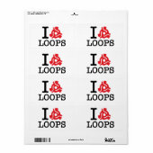 Étiquette Boucles d'adaptateur I 45 (Feuille entière)