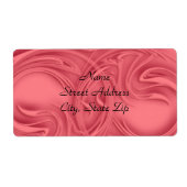 Étiquette Boucles sur le rouge (Devant)