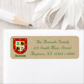 Étiquette Bouclier de la famille Acevado (En situation)