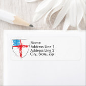 Étiquette Bouclier épiscopal (En situation)