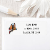 Étiquette Bouées de homard du Maine (En situation)