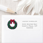 Étiquette Boughs de Holly (En situation)