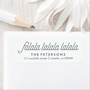 Étiquette Boughs of Holly Festive Christmas