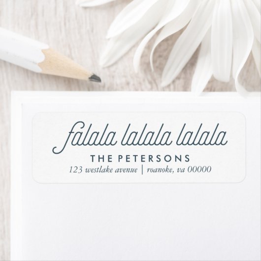 Étiquette Boughs of Holly Festive Christmas (En situation)