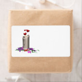 Étiquette Bougie mariage (En situation)