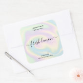 Étiquette bougie produit étiquette holographique j (Enveloppe)