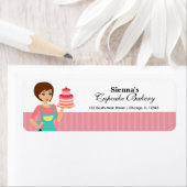 Étiquette Boulangerie Cupcake (En situation)