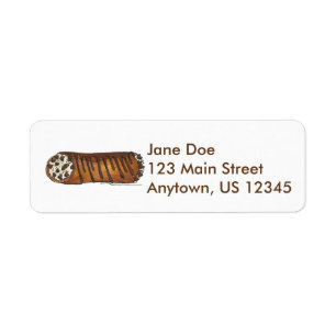 Étiquette Boulangerie italienne Chocolat Chip Cannoli Pâtiss