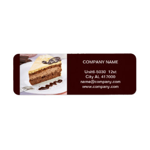 Étiquette Boulangerie moderne de gâteau de petit gâteau de