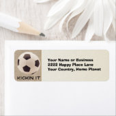 Étiquette Boule de football (En situation)