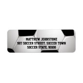 Étiquette Boule de football personnalisable (Devant)