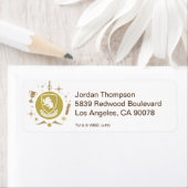 Étiquette Boule de Noël Graphique HUFFLEPUFF™ (En situation)