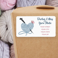 Boule en forme de coeur de fils - Adresse personna