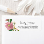 Étiquette Bouquet Blush (En situation)