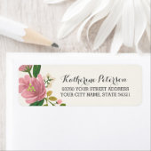 Étiquette Bouquet Blush (En situation)