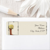 Étiquette Bouquet Boot Old West Soft and Faded 1 (En situation)