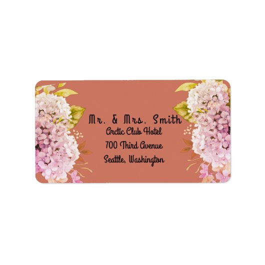 Étiquette Bouquet de fleurs (Devant)