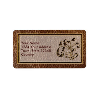 Étiquette Bouquet en cuir 2