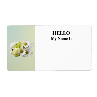 Étiquette Bouquet in Shades of White and Yellow