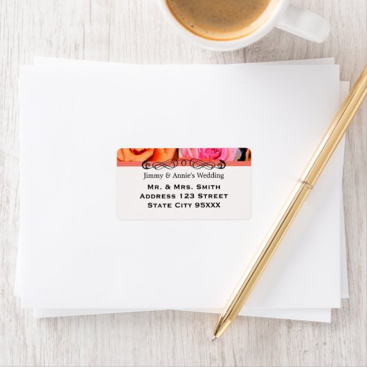 Étiquette Bouquet Mariage (En situation)