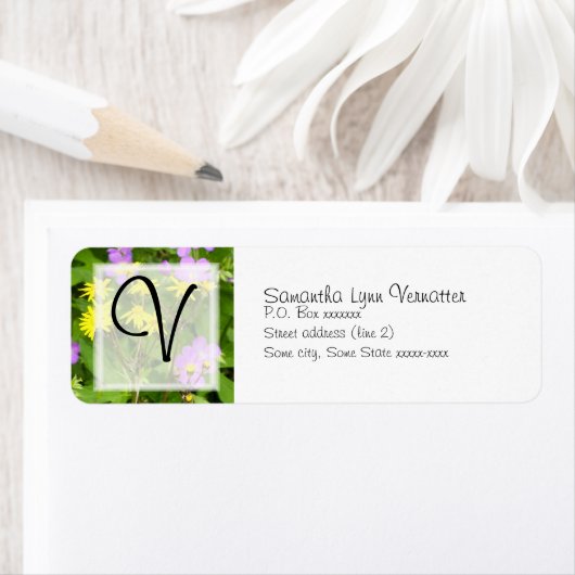 Étiquette Bouquet Spring (En situation)