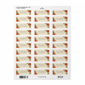 Étiquette Bouquets floraux vintages Adresse de retour (Feuille entière)