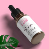 Étiquette Bouteille avec compte-gouttes Retro Pink 60ml avec