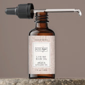 Étiquette Bouteille compte-gouttes 2OZ avec motif boho tons 