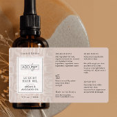 Étiquette Bouteille compte-gouttes 2OZ avec motif boho tons 