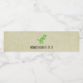 Étiquette bouteille de dinosaure pour enfants (Étiquettes simples)