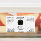 Étiquette bouteille de gouttelettes de cosmétique  (Apposé)