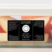 Étiquette bouteille de gouttelettes de cosmétique  (Apposé)