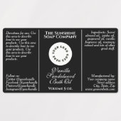 Étiquette bouteille de gouttelettes de cosmétique  (Design 1)